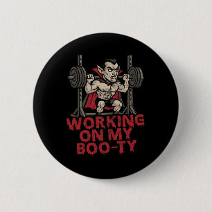 Arbeiten an meinem boo-ty-lustigen Halloween-Muske Button