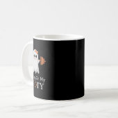 Arbeiten an meinem Hintern Boo-Ty Funny Halloween  Kaffeetasse (Vorderseite Links)