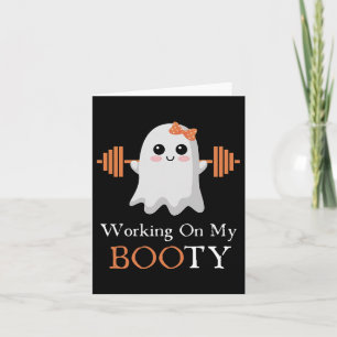 Arbeiten an meinem Hintern Boo-ty Funny Halloween  Karte