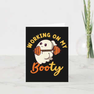 Arbeiten an meinem Hintern Boo-ty Funny Halloween  Karte