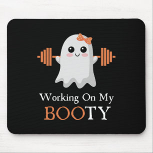 Arbeiten an meinem Hintern Boo-Ty Funny Halloween Mousepad
