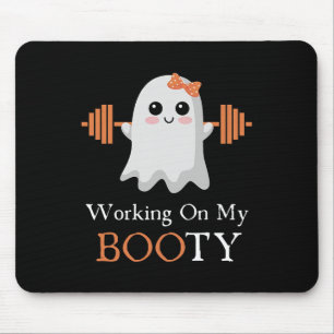 Arbeiten an meinem Hintern Boo-ty Funny Halloween Mousepad