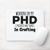 Arbeiten an meinen PHD-Projekten zur Hälfte beim E Mousepad (Mit Mouse)