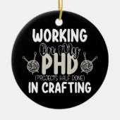 Arbeiten an meinen Phd-Projekten zur Hälfte in der Keramik Ornament (Vorne)