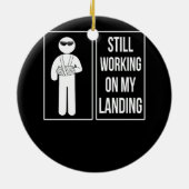 Arbeiten an meiner Landung mit zerbrochenem Arm Keramik Ornament (Hinten)