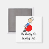 Arbeiten an T - Shirt und Geschenken Magnet (Vorderseite/Rückseite)