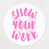 Arbeiten anzeigen etiketten (Design 1)