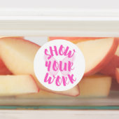 Arbeiten anzeigen etiketten (Befestigt)