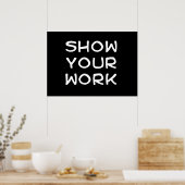 Arbeiten anzeigen poster (Küche)