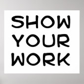 Arbeiten anzeigen poster (Vorne)
