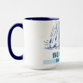 Arbeiten durch die Blues-Tasse Tasse (Links)