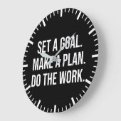 Arbeiten - Erfolgreiches Hustle Gym Motivierend Große Wanduhr (Winkel)