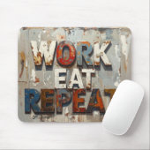 Arbeiten essen wiederholen mousepad (Mit Mouse)