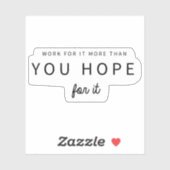 Arbeiten für eine Motivierend Angebotsanalyse Aufkleber (Blatt)