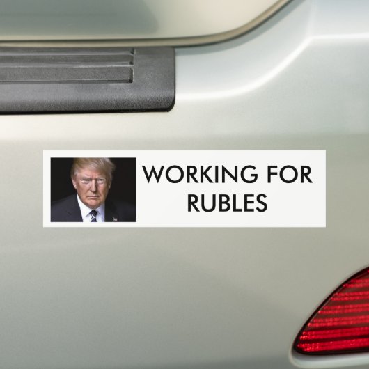 Arbeiten für Rubel Anti-Donald Trumpf Autoaufkleber (Auf Auto)