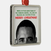 Arbeiten Harter Weihnachten Barack Obama Ornament Aus Metall (Rechts)