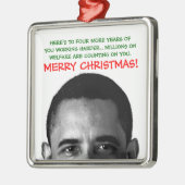 Arbeiten Harter Weihnachten Barack Obama Ornament Aus Metall (Links)