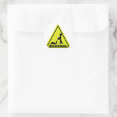 Arbeiten in Arbeit Signaturklammer Runder Aufkleber (Tasche)