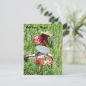 Arbeiten in der Rice Paddy Postkarte (Stehend Vorderseite)