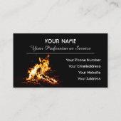 Arbeiten in einem Feuer- oder Versicherungsgeschäf Visitenkarte (Rückseite)