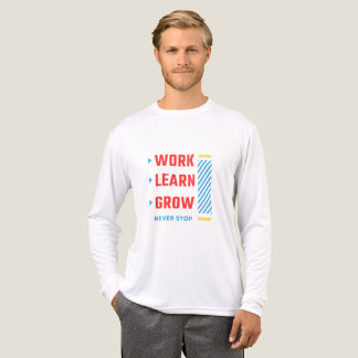 Arbeiten • Lernen • Wachsen • Niemals aufhören ged Tri-Blend Shirt