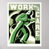 Arbeiten mit Care 1937 WPA Poster (Vorne)