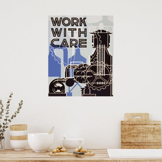 Arbeiten mit Care Poster (Küche)