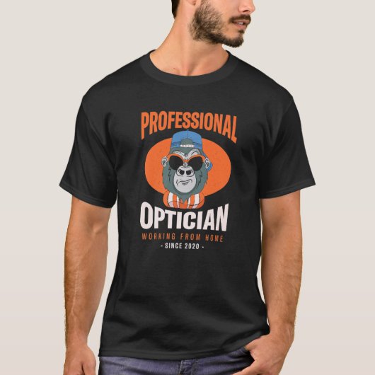 Arbeiten mit dem Optometristiker-Boss-Optom der Zu T-Shirt (Vorderseite)