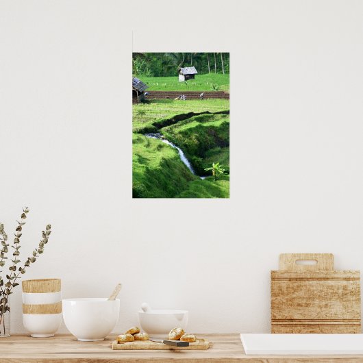 Arbeiten mit Feldern Poster (Küche)