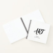 Arbeiten mit Ihrem Namen Sketchbook-Notebook Notizblock (Innenseite)