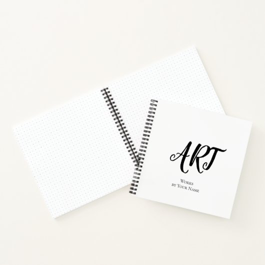 Arbeiten mit Ihrem Namen Sketchbook-Notebook Notizblock (Innenseite)