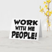 Arbeiten mit mir-Leuten-Team Karte (Gelbe Blume)