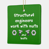 Arbeiten mit Nuts Keramikornament (Links)