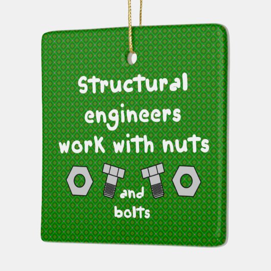 Arbeiten mit Nuts Keramikornament (Links)