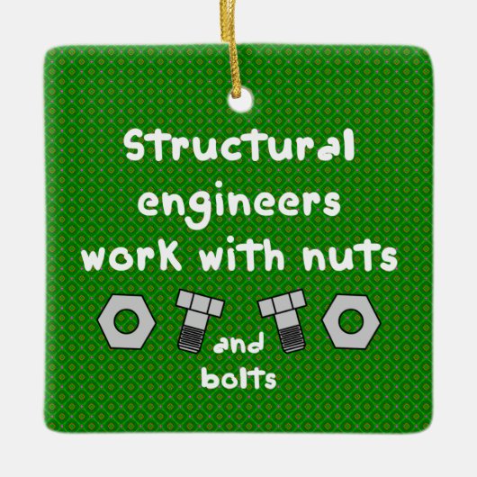 Arbeiten mit Nuts Keramikornament (Vorderseite)