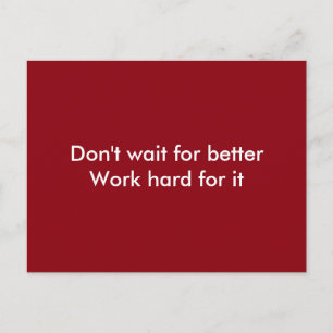 Arbeiten schwer postkarte