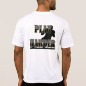 Arbeiten schwer, spielen härteres Workout-Shirt T-Shirt (Rückseite)