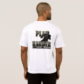 Arbeiten schwer, spielen härteres Workout-Shirt T-Shirt (Schwarz voll)