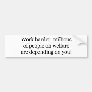 Arbeiten schwerer! autoaufkleber