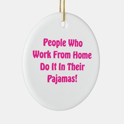 Arbeiten Sie am Zuhause in Ihrem Schlafanzug Keramikornament (Rechts)