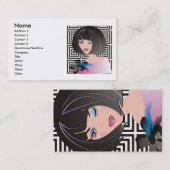 Arbeiten Sie Butike, Schönheitssalon oder Visitenkarte (Vorne/Hinten)