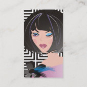 Arbeiten Sie Butike, Schönheitssalon oder Visitenkarte (Rückseite)