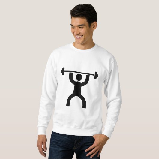 Arbeiten Sie den Minimalistischen Strichmännchen I Sweatshirt (Vorne ganz)
