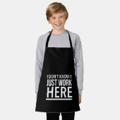 Arbeiten Sie einfach hier lustige Mitarbeiterziffe Schürze (Getragen)