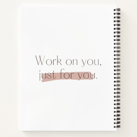 Arbeiten Sie für Sie Notizblock (Rückseite)