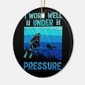 Arbeiten Sie gut unter Druck Tauchen Ozean Diver Keramik Ornament (Links)