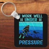Arbeiten Sie gut unter Druck Tauchen Ozean Diver Schlüsselanhänger (Vorderseite)