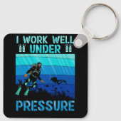 Arbeiten Sie gut unter Druck Tauchen Ozean Diver Schlüsselanhänger (Rückseite)