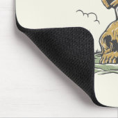 Arbeiten Sie hart Die Schnell-Schädel-Ax Mousepad (Ecke)