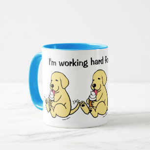 Arbeiten Sie hart für meine Labrador!! Gelbe Labr Tasse